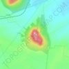 Mappa topografica Mont-Aimé, altitudine, rilievo