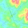 Mappa topografica Pedregulho, altitudine, rilievo