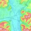 Mappa topografica Horseheads, altitudine, rilievo