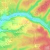 Mappa topografica La Placardelle, altitudine, rilievo