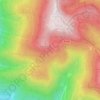 Mappa topografica B 500, altitudine, rilievo