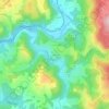 Mappa topografica La Jubertie, altitudine, rilievo