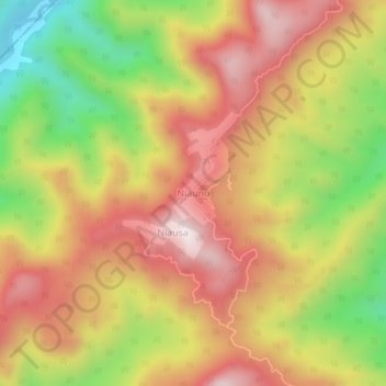 Mappa topografica Niaunu, altitudine, rilievo