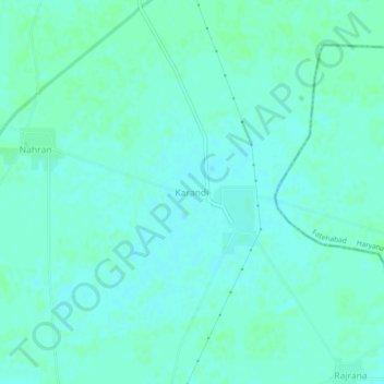 Mappa topografica Karandi, altitudine, rilievo