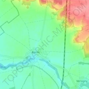 Mappa topografica La Pointe, altitudine, rilievo