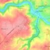 Mappa topografica Saint-Patrice, altitudine, rilievo