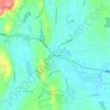 Mappa topografica Crowleys Corner, altitudine, rilievo