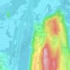 Mappa topografica Le Poisat, altitudine, rilievo