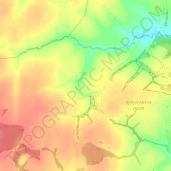 Mappa topografica Пятовка, altitudine, rilievo