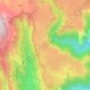 Mappa topografica La Garde-Guérin, altitudine, rilievo