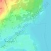 Mappa topografica Green Bay, altitudine, rilievo