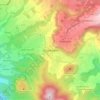Mappa topografica Gourbeyre, altitudine, rilievo