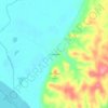 Mappa topografica Fort Adams, altitudine, rilievo