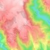Mappa topografica Les Arnauds, altitudine, rilievo