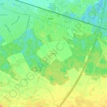 Mappa topografica Keferloh, altitudine, rilievo
