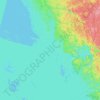 Mappa topografica Stalker Island, altitudine, rilievo