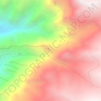 Mappa topografica Waqrapukara, altitudine, rilievo
