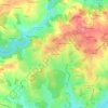Mappa topografica Le Châtenet, altitudine, rilievo