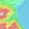 Mappa topografica Xino, altitudine, rilievo