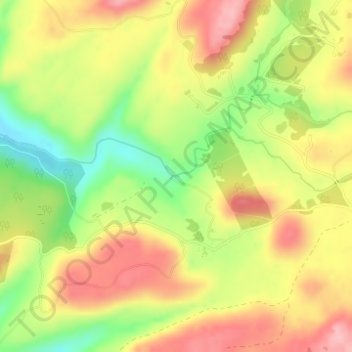 Mappa topografica Cachoeira do Tio França, altitudine, rilievo