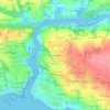 Mappa topografica Ménez Kersugard, altitudine, rilievo