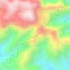 Mappa topografica Mount Kaanducuan, altitudine, rilievo