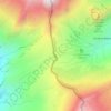Mappa topografica Col de la Seigne, altitudine, rilievo