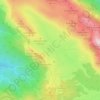 Mappa topografica Urbia, altitudine, rilievo