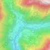 Mappa topografica Vassalini, altitudine, rilievo