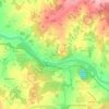 Mappa topografica Coldebouye, altitudine, rilievo