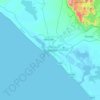 Mappa topografica Porbandar, altitudine, rilievo