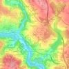 Mappa topografica Paredes, altitudine, rilievo