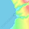 Mappa topografica Punta Cerro de Arena, altitudine, rilievo