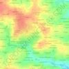 Mappa topografica Le Chene Poitou, altitudine, rilievo