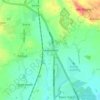 Mappa topografica Prees Heath, altitudine, rilievo