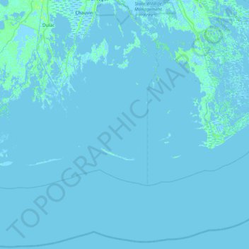 Mappa topografica Cat Island, altitudine, rilievo