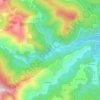 Mappa topografica Le Tech, altitudine, rilievo