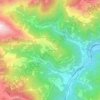 Mappa topografica Chionea, altitudine, rilievo