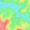 Mappa topografica Le Pré Beuson, altitudine, rilievo