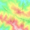 Mappa topografica Big Pines, altitudine, rilievo