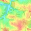 Mappa topografica Les Prateaux, altitudine, rilievo
