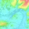 Mappa topografica Chébrac, altitudine, rilievo