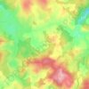 Mappa topografica Le Gazy, altitudine, rilievo