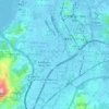 Mappa topografica 廈村市, altitudine, rilievo
