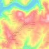 Mappa topografica Segán de Arriba, altitudine, rilievo
