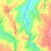 Mappa topografica Pont du Châtel, altitudine, rilievo