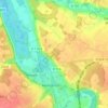 Mappa topografica Bois de Sauny, altitudine, rilievo
