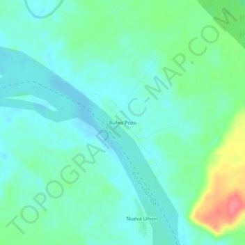 Mappa topografica Bufeo Pozo, altitudine, rilievo