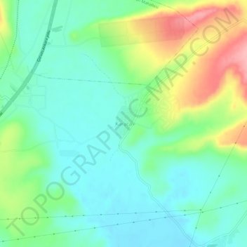 Mappa topografica Karaca, altitudine, rilievo