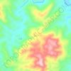Mappa topografica 湖岭, altitudine, rilievo